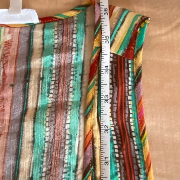Vibrant Multicolor Striped Tunic Top - Picture 10 of 11